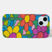 Retro Hippie Flower Art Case-Mate iPhone Case (Achterkant (horizontaal))