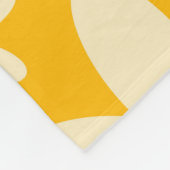 Retro Hippie Flowers Fleece Deken (Hoek)