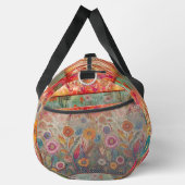 Retro Hippie: Folk Art Tuin Duffle Bag Plunjezak (Rechts)