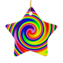 Retro Hippie Gelukkige Regenboog Kleuren Zachte Sp