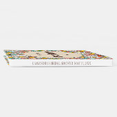 Retro Hippie Groovy Bloem Bruiloftsborrel  Gastenboek (Rug)