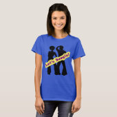 Retro Hippie laat Boogie een schattig t-shirt hebb (Voorkant volledig)