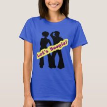 Retro Hippie laat Boogie een schattig t-shirt hebb