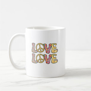 Retro Hippie liefde Koffiemok