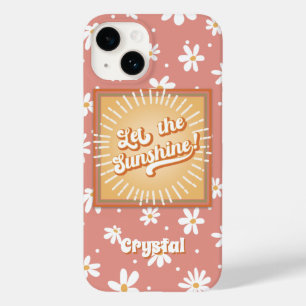 Retro Hippie Madeliefjes Bloem Zonneschijn Jaren 6 Case-Mate iPhone 14 Hoesje