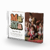 Retro Hippie Mama Moederdag Fotoblokken (Rechts)