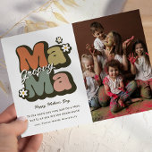 Retro Hippie Mama Moederdag Kaart