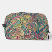 Retro Hippie: Mosiac Fantasy Toilettas Toilettasje (Voorkant)