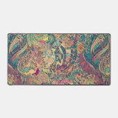 Retro Hippie: Mozaïek Fantasy Desk Mat (Voorkant)