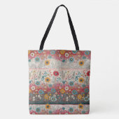 Retro Hippie: Patchwork Garden Tas (Voorkant)