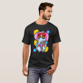 Retro Hippie Peace Elephant Love Animals T-shirt (Voorkant volledig)