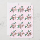 Retro Hippie Peace & Love Bloemen Verjaardag Kaart (Achterkant)