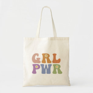 Retro hippie positief citaat tote bag