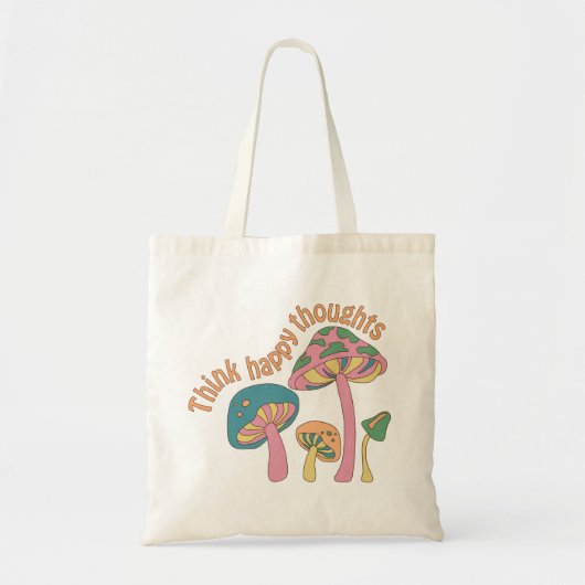 Retro hippie positief citaat tote bag (Voorkant)