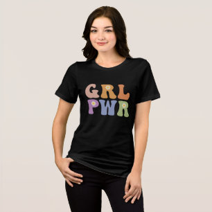 Retro hippie positief citaat Tri-Blend shirt