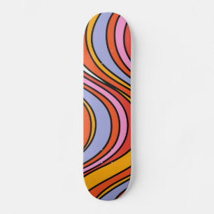 Retro Hippie Psychedelic Swirls Persoonlijk Skateboard