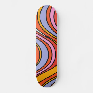 Retro Hippie Psychedelic Swirls Persoonlijk Skateboard