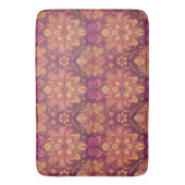 Retro Hippie: Roze Reisbadmat Badmat (Voorkant Verticaal)