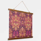 Retro Hippie: Roze Road Trip Wall Hanging Hangend Wandkleed (Gebogen)