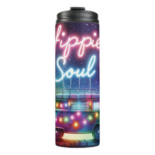 Retro Hippie Thermal Tumbler Thermosbeker