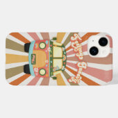 Retro Hippie Van 1960s Daisies Floral Case-Mate iPhone Case (Achterkant (horizontaal))