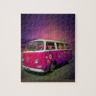 RETRO HIPPIE VAN LEGPUZZEL