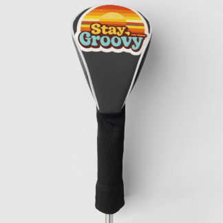 Retro Hippie Vintage Grafische Outdoor Golfballen Golfheadcover