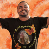 Retro Hippie vlinder 70e foto Verjaardag T-shirt