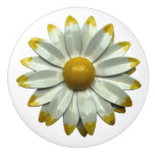 Retro Hippie Vrede Daisy Bloemenland Keramische Knop (Voorkant)