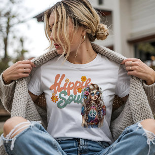 Retro Hippie Ziel Tri-Blend Shirt