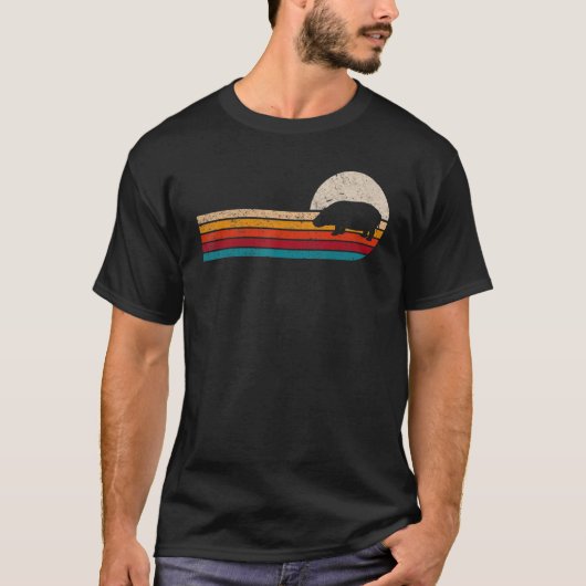 Retro hippo sun t-shirt (Voorkant)