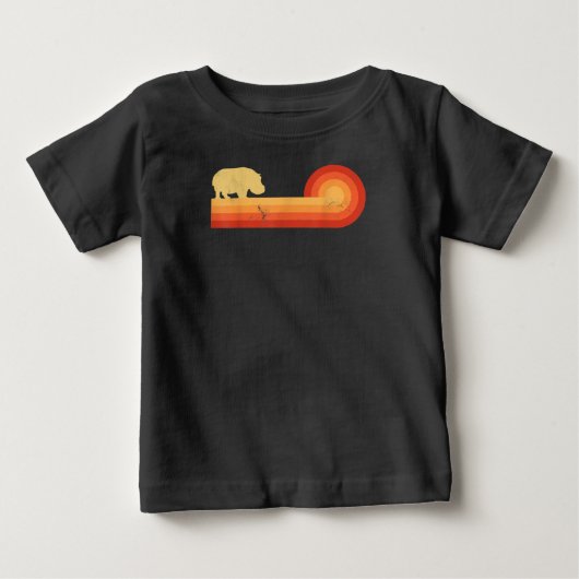 Retro Hippopotamus 60s 70s Hippo (Voorkant)