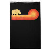 Retro Hippopotamus 60s 70s Hippo Kalender (Hoes)