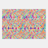 Retro Hippy Naturist (nudist) Abstracte Nostalgisc Inpakpapier Vel (Voorkant)