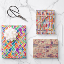 Retro Hippy Naturist (nudist) Abstracte Nostalgisc