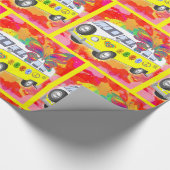 Retro Hippy Van Butterfly Tie Dye uit 1960 uit 197 Cadeaupapier (Hoek)