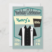 Retro Hipster Bowling Rockabilly Birthday Kaart (Voorkant)