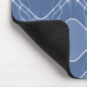 Retro Hipster Mousepad, blauw Muismat (Hoek)
