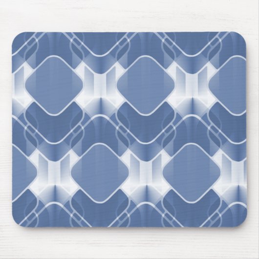 Retro Hipster Mousepad, blauw Muismat (Voorkant)