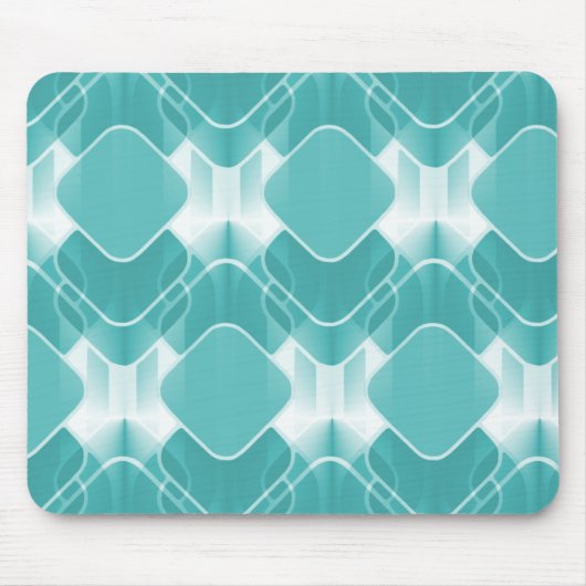 Retro Hipster Mousepad, Blauwgroen Muismat (Voorkant)