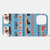 Retro-hipster naadloos patroon Case-Mate iPhone case (Achterkant (horizontaal))