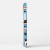 Retro-hipster naadloos patroon Case-Mate iPhone case (Achterkant / Rechts)