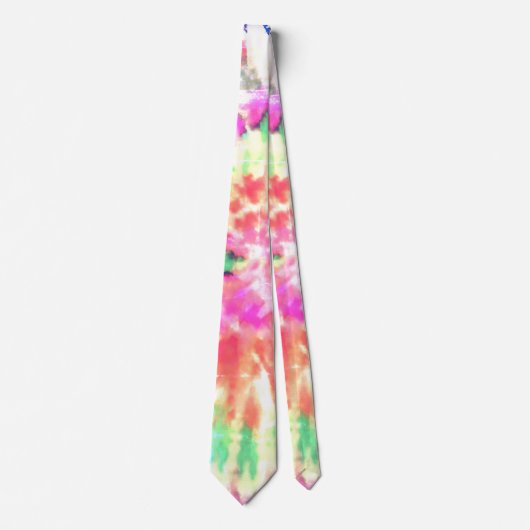 *~* Retro. Hipster Rainbow Psychodelic Tie Dye Stropdas (Voorkant)