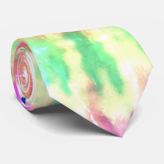 *~* Retro. Hipster Rainbow Psychodelic Tie Dye Stropdas (Opgerold)