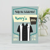 Retro Hipster Rockabilly Birthday Celebration Kaart (Staand voorkant)