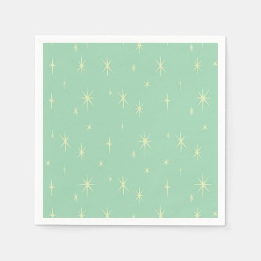 Retro Hipster Space Age Atomic Starburst Servet (Voorkant)