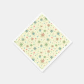 Retro Hipster Space Age Atomic Starburst Servetten (Hoek)