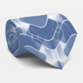 Retro Hipster Stropdas, blauw Stropdas (Opgerold)
