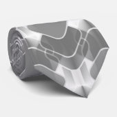 Retro Hipster Stropdas, grijs Stropdas (Opgerold)