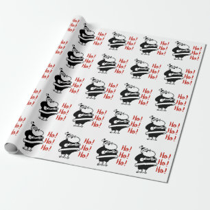 Retro Ho Ho Santa Papier voor onmiddellijke verp